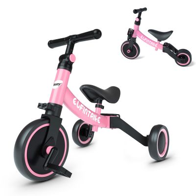 besrey 5 in 1 Toddler Bike for 1 Year to 4 Years Old Kids, Toddler Tricycle Kids Trikes Tricycle, Toys for Boy & Girl, Balance Training, Removable Pedals