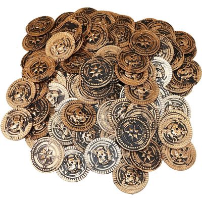 The Dreidel Company St. Patrick's Plastic Pirate Coins, Educational & Classroom Learning Activities Party Favor (50-Pack)