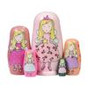 HYCLES Nesting Dolls Russian Matryoshka Wood Stacking Nested Set for Kids Handmade Toys for Children Kids Christmas Birthday Decoration Halloween Wishing Gift view 1
