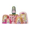 HYCLES Nesting Dolls Russian Matryoshka Wood Stacking Nested Set for Kids Handmade Toys for Children Kids Christmas Birthday Decoration Halloween Wishing Gift view 3
