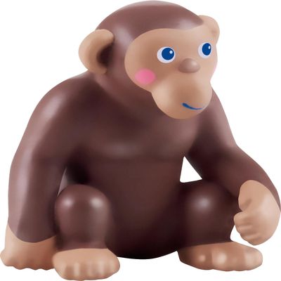 HABA Little Friends Monkey - Chunky Plastic Zoo Animal Toy Figure (2.5" Tall)