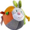 HABA Bunny Baby Ball Toy with Crinkle Ears and Rattle Rings - Tummy Time Toy for Fine Motor Skills and Sensory Development for 6 Months + view 2