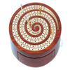 House of Cribbage - Spiral Shape 2 Track Non-Continuous Cribbage Board - Push Drawer Storage for Pegs and 1 Deck of Cards with Score Marking Fields for Won Games (Bloodwood/Maple Wood) view 2