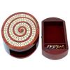 House of Cribbage - Spiral Shape 2 Track Non-Continuous Cribbage Board - Push Drawer Storage for Pegs and 1 Deck of Cards with Score Marking Fields for Won Games (Bloodwood/Maple Wood) view 3