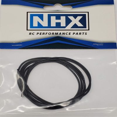 NHX RC Pro Silicone Wire 26 AWG Gauge 3 FT Black : RC Servos / Fans