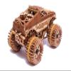 Wood Trick Monster Pickup Truck Car 3D Wooden Puzzles for Adults - Rides up to 18 feet - 8.3x6.3 in - Model Truck Kit to Build for Adults view 2