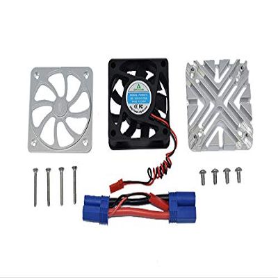 GPM for ARRMA-1/5 KRATON 8S BLX-ARA110002T1/T2,Outcast 8S BLX-ARA5810 Aluminum Motor HEATSINK with Cooling Fan -12PC Set (Silver)