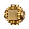PAPUKA Pure Brass Cube Gears Linkage Anti-Anxiety Fidget Spinner Toy,Metal DIY EDC Meditation Break Bad Habits ADHD Finger Spinning Toy for Kid and Adults,High Speed Precision Brass Material view 1