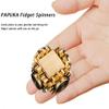 PAPUKA Pure Brass Cube Gears Linkage Anti-Anxiety Fidget Spinner Toy,Metal DIY EDC Meditation Break Bad Habits ADHD Finger Spinning Toy for Kid and Adults,High Speed Precision Brass Material view 2