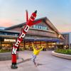LookOurWay Air Dancers Inflatable Tube Man Attachment - 20 Feet Tall Wacky Waving Inflatable Dancing Tube Guy for Business Promotion - Blower Not Included - Open Red view 4