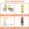 Skylety 31 Pieces Mini Finger Toys Set for Boy Girl Includes 6 Finger Skateboards, 4 Bikes, 2 Mini Scooters 4 Swing Board 8 Matched Wheels 7 Tool Accessories Educational Toy Party Favor(Cool) view 2