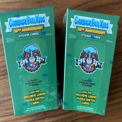 2 Blaster Boxes 2020 Topps Garbage Pail Kids Series 2 35th Anniversary