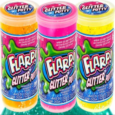 JA-RU Flarp Glitter Putty (3 Units Assorted Color) Colorful Scented Fidget Putty for Kids. Squishy & Sensory Noise Putty. Stress Relief Toy. Slime Party Favors. 339-3p