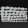 58PCS White Plastic Gears Small Motor Gears for RC Car Motor Toy Model DIY Helicopter RC Toy Replacement Accessories Module 0.5 view 3