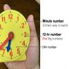 CM Wealth Learning Clock for Kids, Student Learning Clocks Teaching Time 12/24 Hours Geared Clock 4+Years Seller view 2