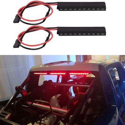 INJORA RC LED Lights 2pcs RC Exalted Brake Light Stop Lamp for 1/10 RC Crawler Axial SCX10 90046 Wraith RR10 TRX-4 D90 Tamiya (62mm)