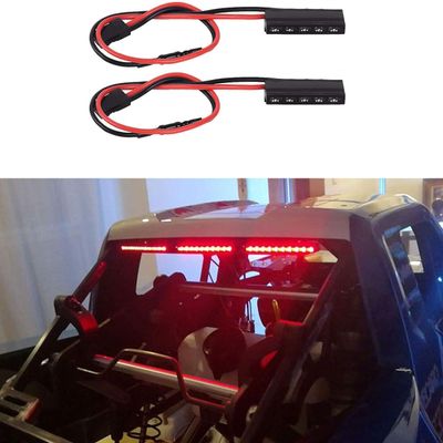 INJORA LED Lights 2pcs Brake Light Stop Lamp for 1/10 RC Crawler Axial SCX10 90046 Wraith RR10 TRX-4 D90 Tamiya (32mm)