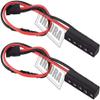INJORA LED Lights 2pcs Brake Light Stop Lamp for 1/10 RC Crawler Axial SCX10 90046 Wraith RR10 TRX-4 D90 Tamiya (32mm) view 3