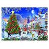 1000PCS Jigsaw Puzzle Happy Christmas Puzzle Exercise Memory Relieve Stress Jigsaw Puzzles for Adults Kids (Blue) view 1