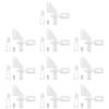 uxcell 10Sets 4-Hole Nylon Pin Control Horns and Clevis Kit Model Airplane Electric Aircraft RC Fixed-Wing DIY Parts view 1
