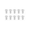 uxcell 10Sets 4-Hole Nylon Pin Control Horns and Clevis Kit Model Airplane Electric Aircraft RC Fixed-Wing DIY Parts view 4
