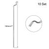 uxcell 10PCS 1.2mmx180mm Pushrod Parts + 10PCS Nylon Micro Control Horns 4 Holes for RC Airplane Plane DIY Parts view 2