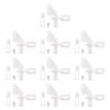 uxcell 10PCS 1.2mmx180mm Pushrod Parts + 10PCS Nylon Micro Control Horns 4 Holes for RC Airplane Plane DIY Parts view 3