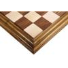 21" Golden Rosewood & Maple Wood Luxury Chessboard with Carved Border-57 mm Square view 1