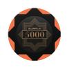 SLOWPLAY Nash Clay Poker Chips, 14 Grams Heavyweight Clay Composite, 40mm Large Chips in Bulk, Pack of 50 with Denomination of 5000 view 1