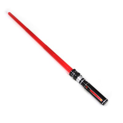 MewduMewdu Light up Saber Toy with Electronic Lights & FX Sound Effect for Kids and Adults, Red LED Light Expandable Saber Toy for Roleplay(Standalone)
