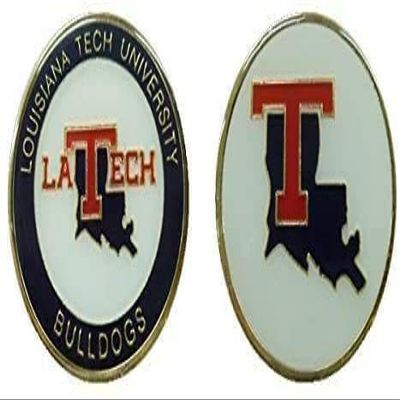 Louisiana Tech University Challenge Coin- Louisiana Tech Bulldogs Collectible Coin, College Team Fan Coins