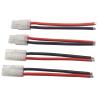 Vgoohobby 4Pairs Adapter Compatible with Tamiya Style Plug Male Female Connector w/10cm 14AWG Silicon Wire Cable for RC Car Lipo Battery Charger FPV Truck Boat view 4