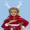 Eledoll 11.5 inch Doll Clothes Lot Deluxe Fashion Pack Holiday Christmas Miss Santa Knitted Deer Outfit with White Boots view 2