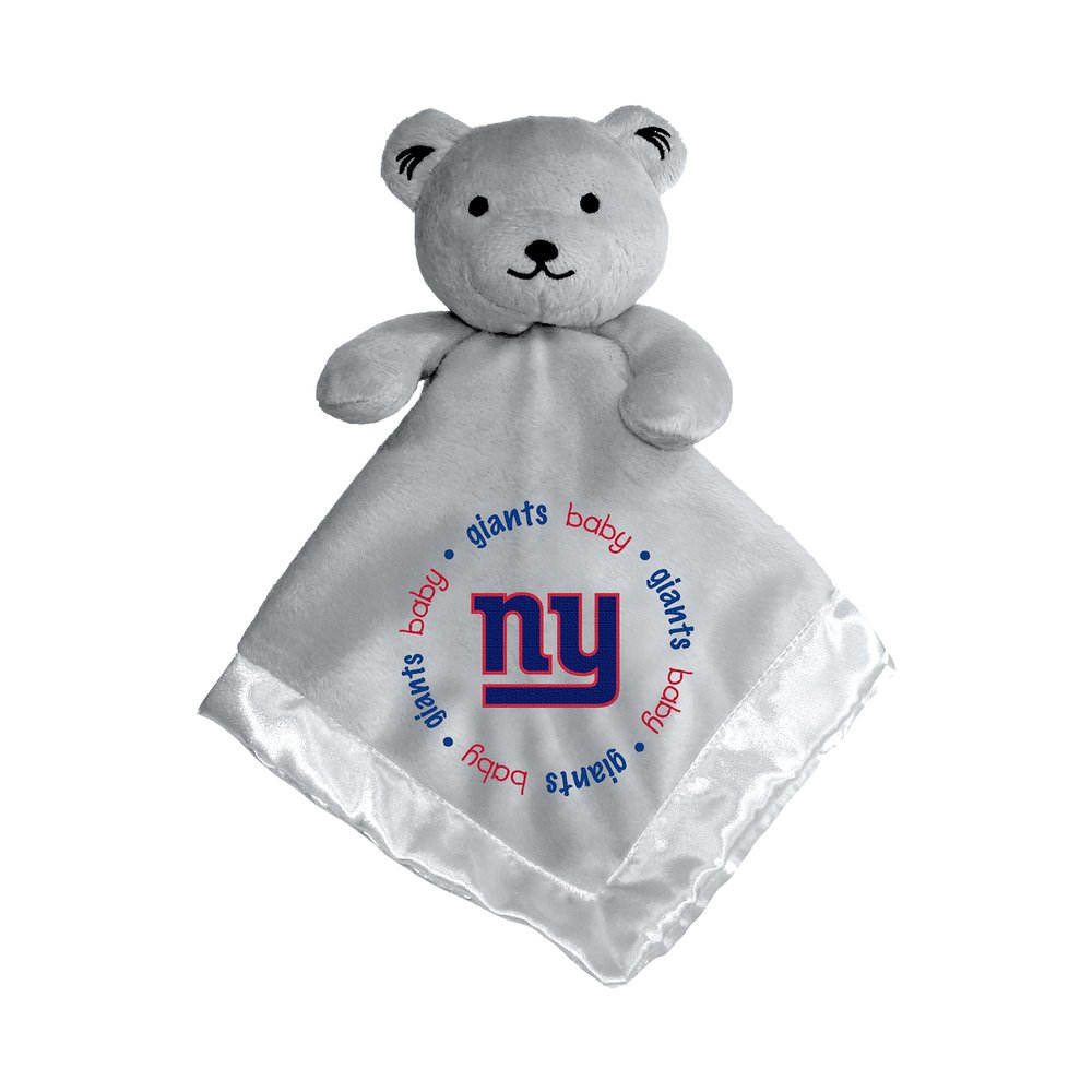 Baby Fanatic - NFL Baby Security Blanket Bear Snuggle Toy for Newborn Boy Girl Unisex Stuffed Animal Officially Licensed New York Giants Football