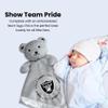 Baby Fanatic - NFL Baby Security Blanket Bear Snuggle Toy for Newborn Boy Girl Unisex Stuffed Animal Officially Licensed New York Giants Football view 3