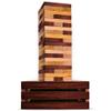 SWOOC Games - Reclaimed Giant Tower Game (Weather Resistant) 60 Blocks + Storage Crate/Outdoor Game Table | Stacks up to 5ft | Giant Outdoor Tower for Adults | Large Yard Activity | Jumbo Lawn Fun view 1