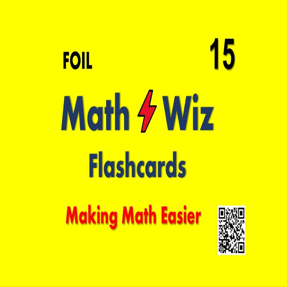 Math Wiz Flashcards Deck 15 FOIL Trinomials