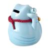 Apropos Japanese Fat Lucky Cat Piggy Bank, Small Piggy Bank for All Ages (Blue Lucky Cat Bank) view 3