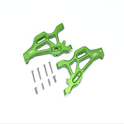 10pc Set Aluminum Front Lower Arms ARRMA 1/7 4WD Mojave 6S ARA106058T1/T2 by GPM (Green)