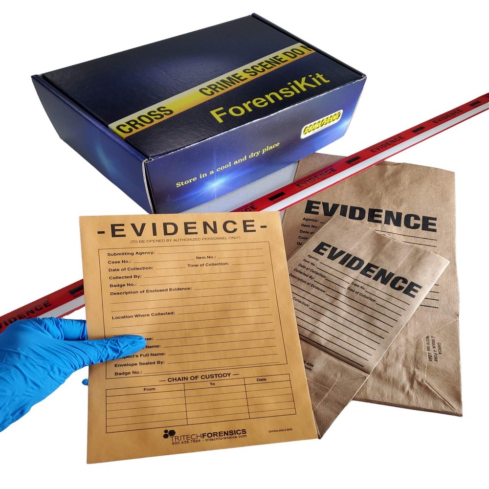 Crime Scene Evidence Packaging ForensiKit Explore Crime Scene Processing Techniques, Blue