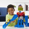 Transformers Optimus Prime Jumbo Jet Wing Racer Playset with 4.5-inch Bumblebee Racecar Action Figure Converting Toys, Ages 3 and Up, 15-inch view 4