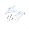 10pc Set Aluminum Front Lower Arms ARRMA 1/7 4WD Mojave 6S ARA106058T1/T2 by GPM (Silver) view 1