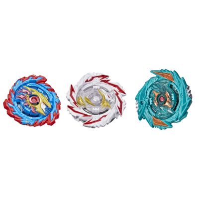 Beyblade Hasbro Burst Surge Speedstorm Tempest Cloud 3-Pack - Abyss Devolos D6,Demise Satomb,and Mirage Helios H6 Battling Game Top Toys