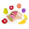 B. toys  Chop n' Play Fruits  Wooden Play Food Set  6 Hook  and  Loop Fruits to Cut  Safe Knife & Cutting Board  2+ Years view 1