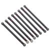 8Pcs Vgoohobby Aluminum Alloy Link Rod Chassis Linkage 313mm Wheelbase Compatible with Axial SCX10 90046 90047 1/10 RC Crawler Car view 1