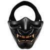 Half Face Mask Devil Smile Face Mask Halloween Party Mask Role-Playing, Masquerade, Costume Party And Movie Props CS War Game Half Face Mask view 1