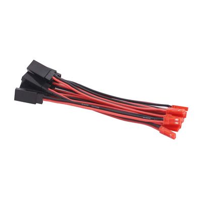 OliYin 10pcs JST Male to JR Futaba Female Servo Connector Plug Adapter Cable 20awg 10cm Silicone Wire for RC Lipo Battery
