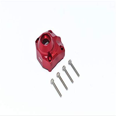 GPM for AXIAL 1/10 Capra 1.9 UNLIMITED-AXI03004 Aluminum Front/Rear Gearbox Cover -5PC Set (red)