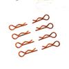 Ultimate Racing 1/8th Scale Size Body Clips (Orange) view 1