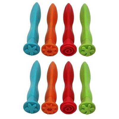 Center Enterprises Inc Ready 2 Learn Easy Grip Pattern Stampers, 4 Per Pack, 2 Packs (CE-6678-2)